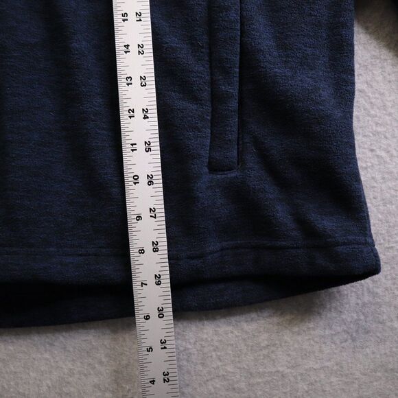 Free Country Fleece Jacket Mens XXL Blue Full Zip Mock Neck Outdoor Zip Pockets - Picture 11 of 16
